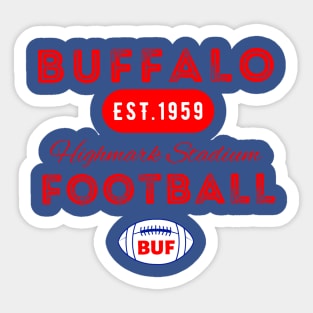 Buffalo Football Vintage Style Sticker